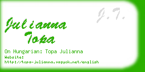 julianna topa business card